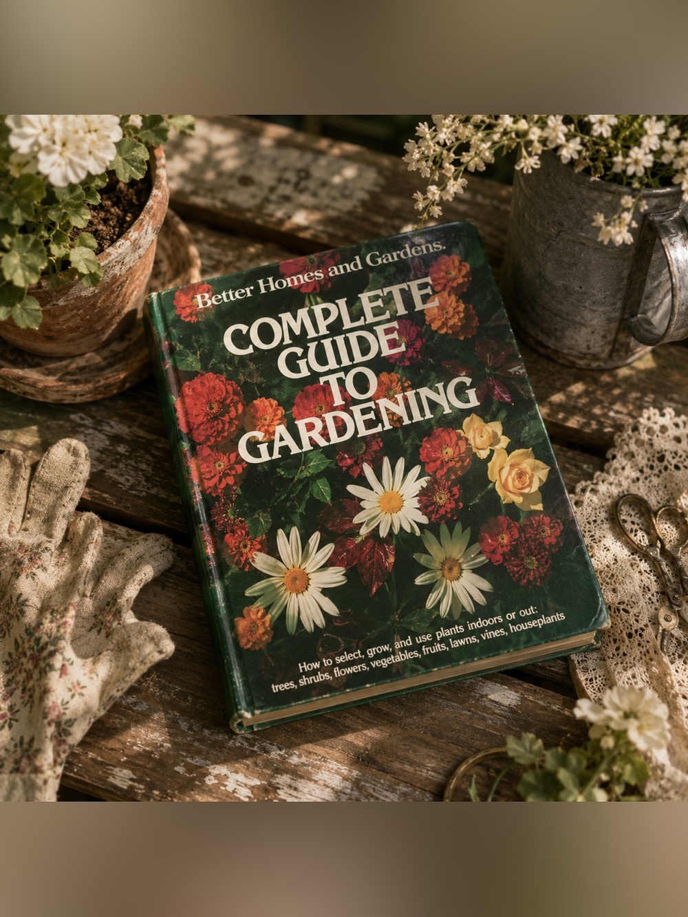 Vintage Better Homes & Gardens Complete Guide to Gardening Hardcover Book 1979
